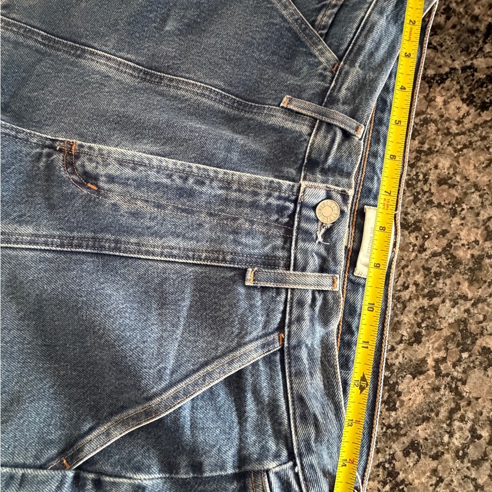 Agolde Cooper Cargo Blue Denim Pants- size 27 - Picture 4 of 6